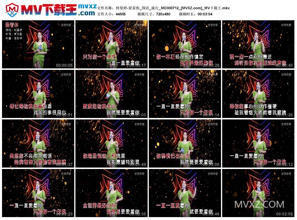 何曼婷-爱着你_国语_流行_MD300712